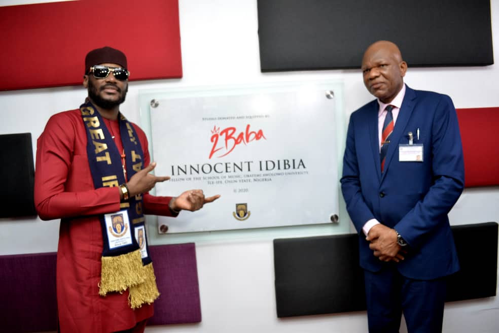 2Baba Donates Music Studio To OAU, Hints At Plan To Replicate In Other Schools