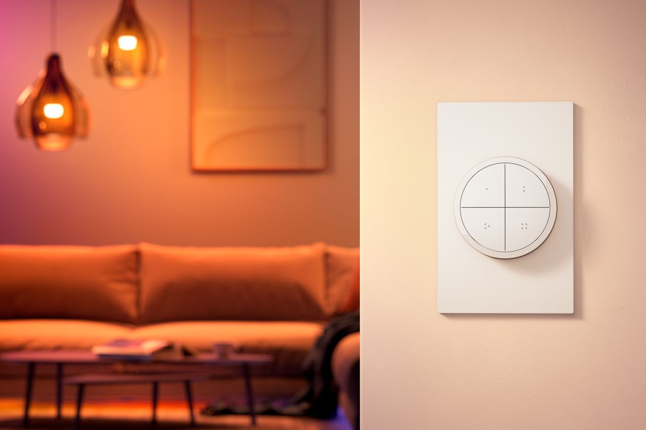 Philips Hue gets a new Tap dial switch, customizable track lighting, and more
