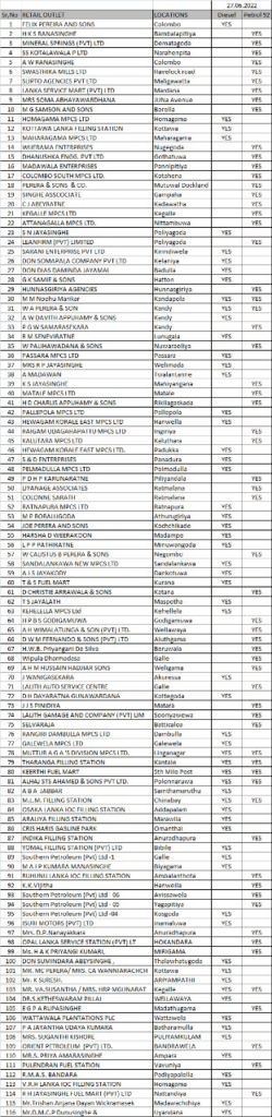 Lanka IOC dispatches fuel for 116 sheds