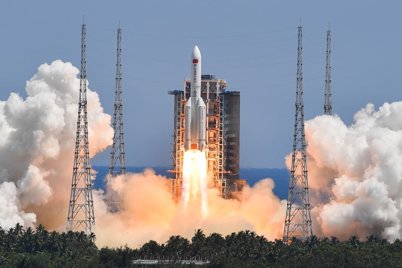 China’s uncontrolled rocket crashes over the Indian Ocean
