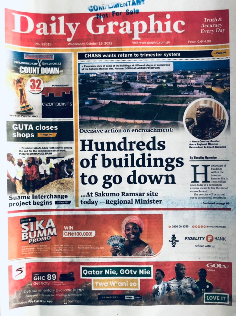 Today’s front pages: Wednesday, October 19, 2022