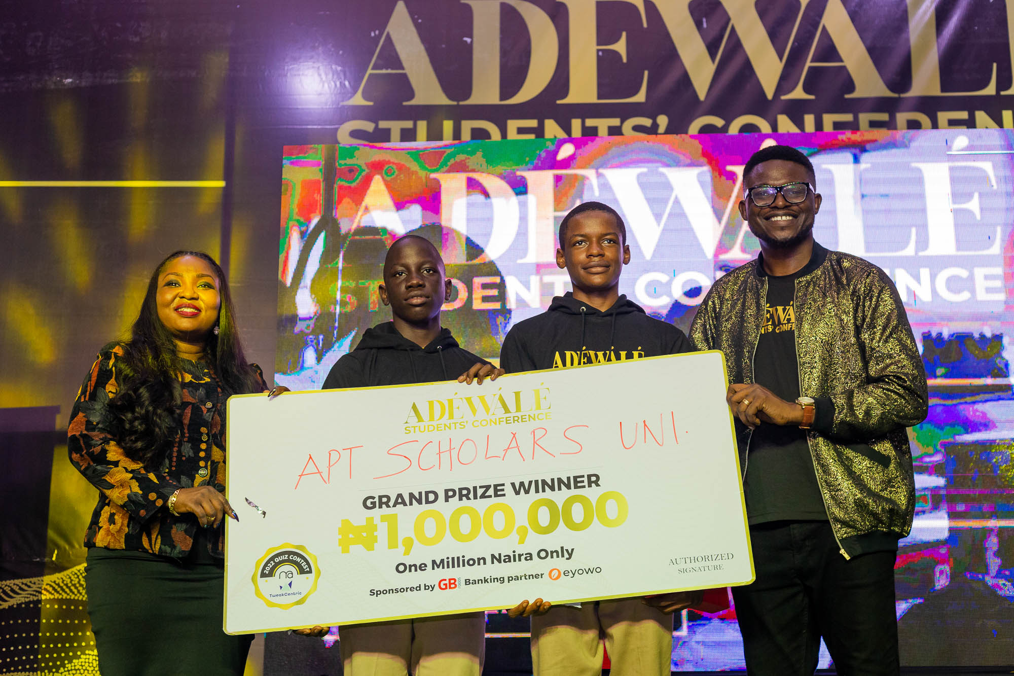 1 Million Naira Cash Prize Awarded to Apt Scholars Universal College in Adéwálé Inter-School Competition