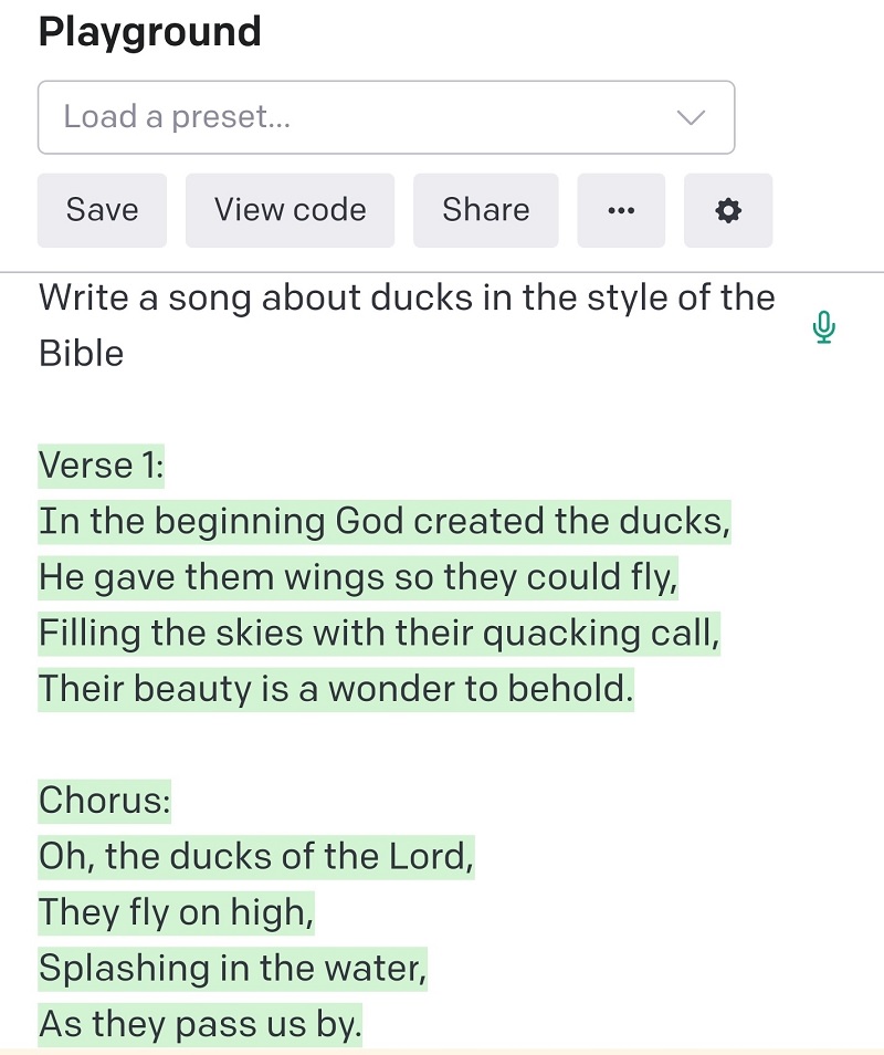 Someone got an AI to write a hymn about ducks – and it made quite a splash
