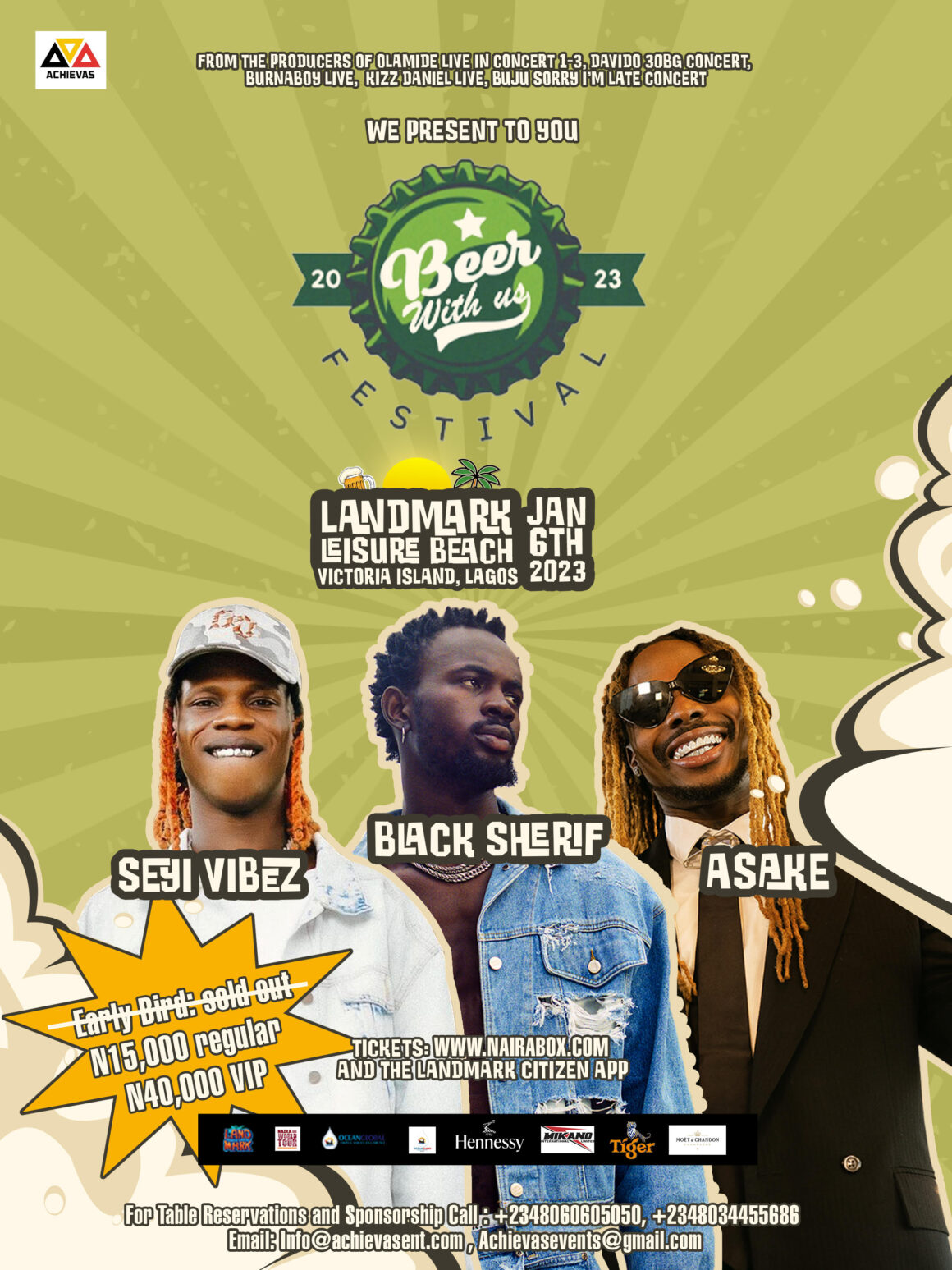 #BWUFEST: ‘Beer With Us’ Blazes A Trail As Asake, Seyi Vibez and Black Sherif Delight Fans At Maiden Concert