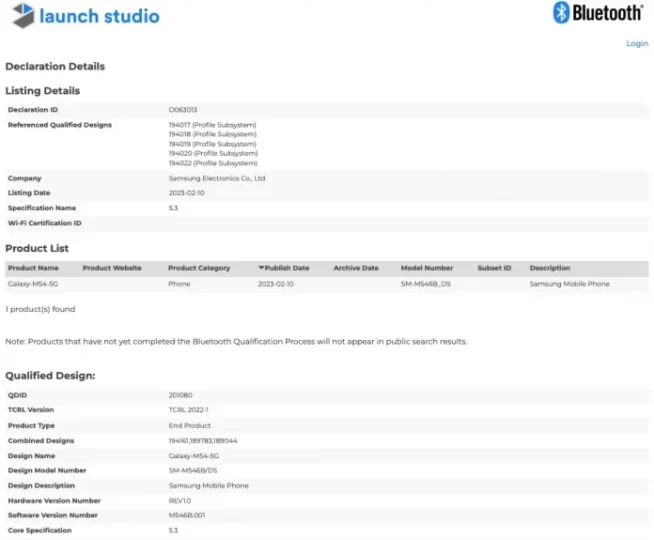 Samsung Galaxy M54 5G is one step closer to hitting the market