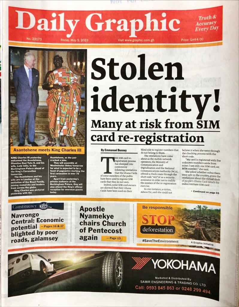 Today’s front pages: Friday, May 5, 2023