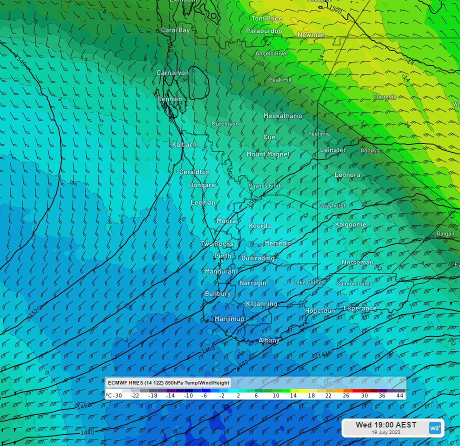 Cold front to roll eastward across Australia next week