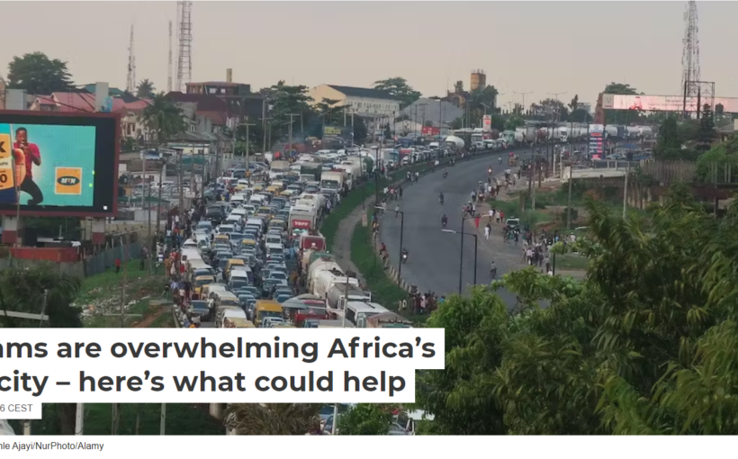 Traffic jams are overwhelming Africa’s biggest city – here’s what could help