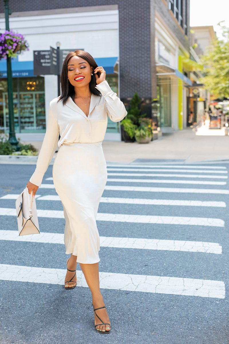How to Style Slip Skirt For Work