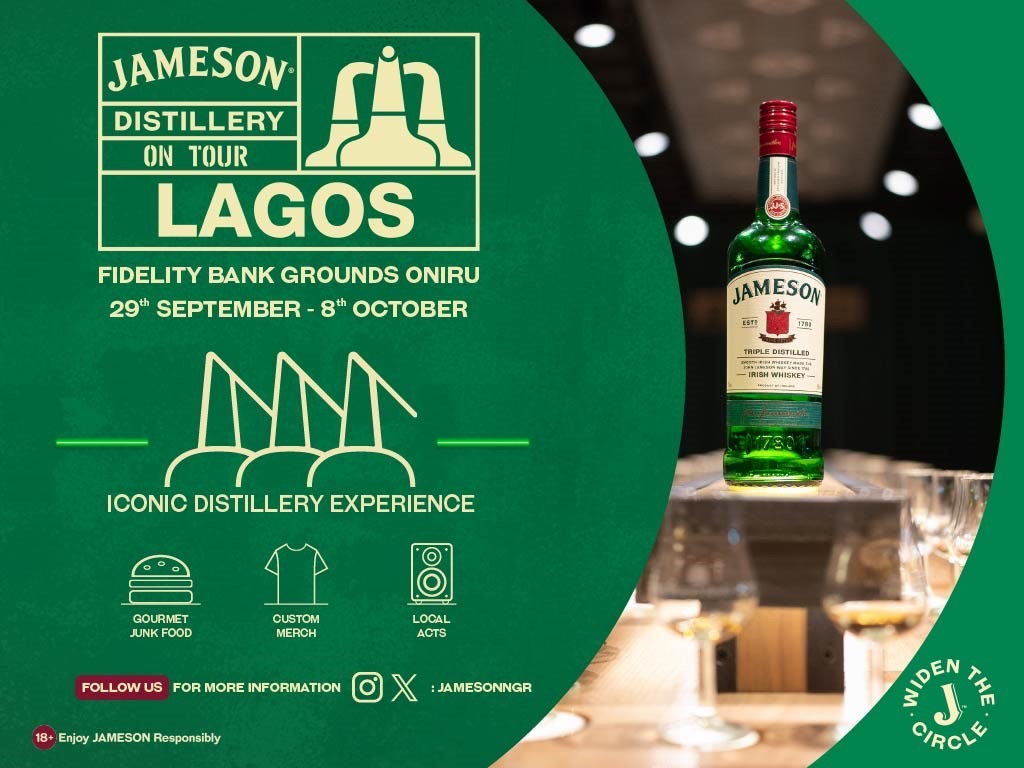 Lagos Gets a Taste of Ireland Whiskey as Jameson Distillery Tour (JDOT) Arrives in Style