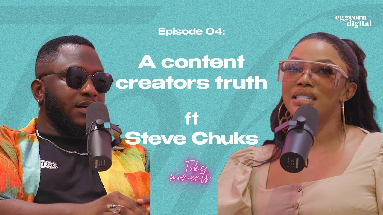 Toke Makinwa & Steve Chuks Get Real About Content Creation on “Toke Moments” | Watch