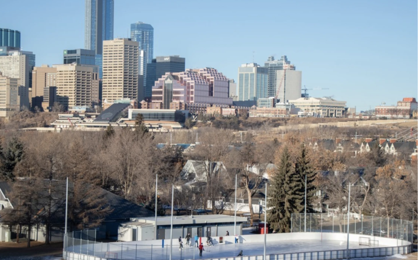 Ice skating