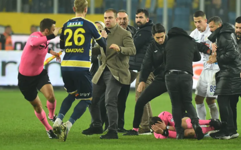 Turkish football club president arrested over referee punch