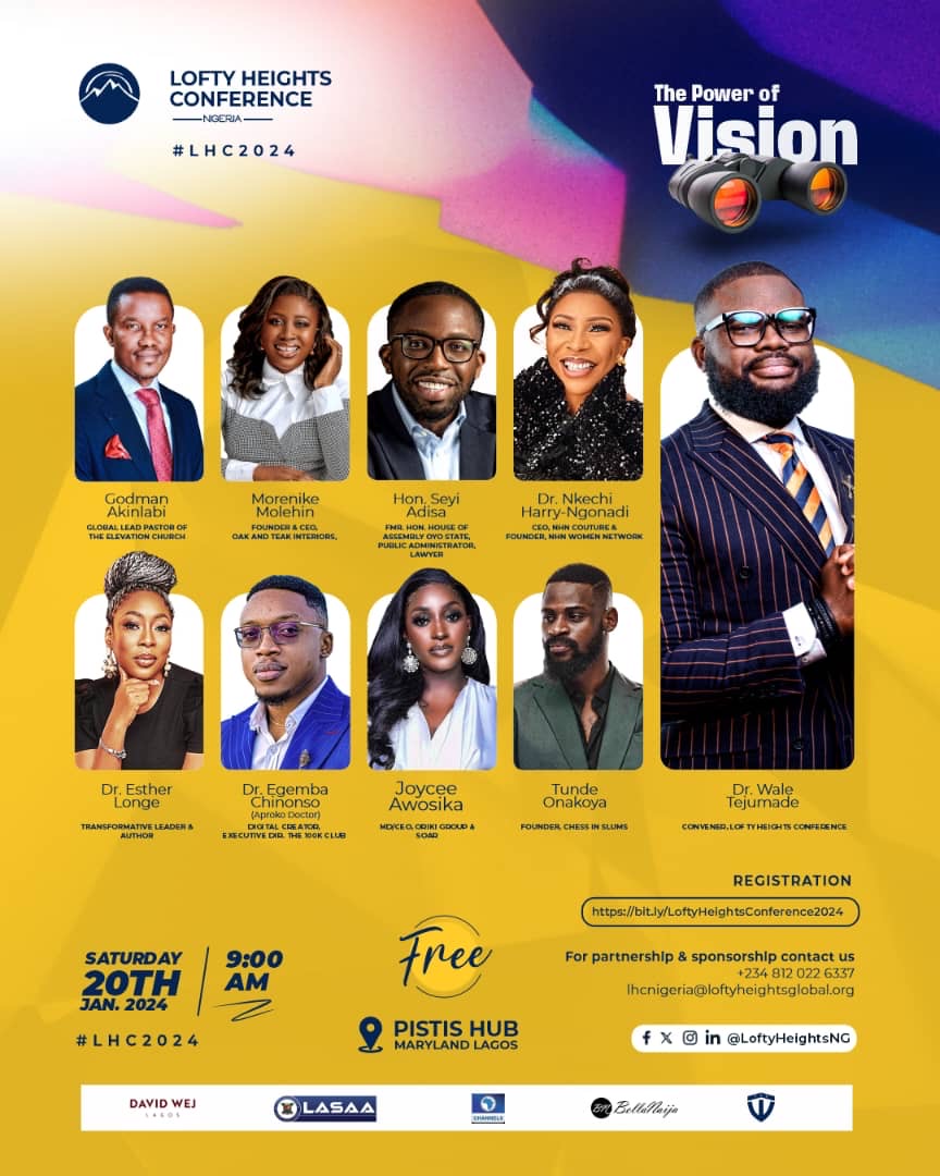 Wale Tejumade to Host Godman Akinlabi, Aproko Doctor, and Others at Lofty Heights Conference 7.0