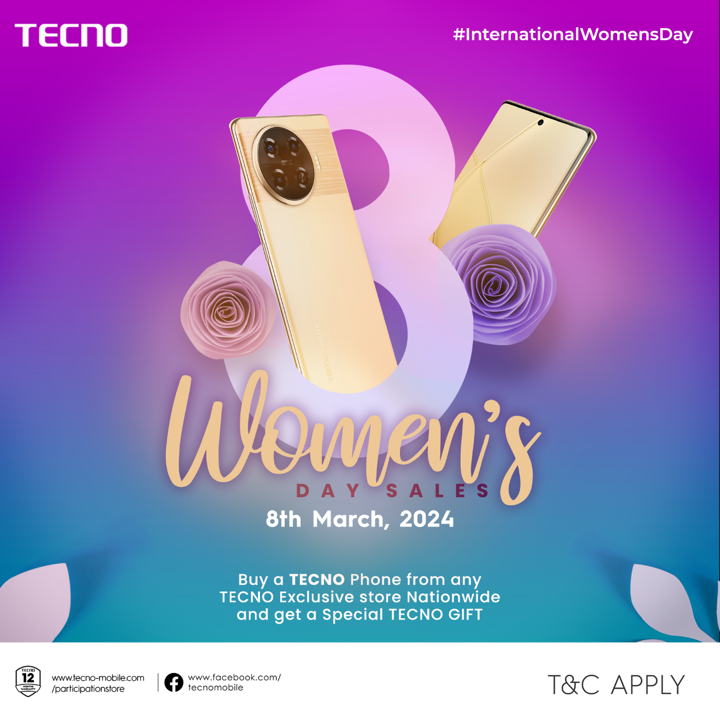 Treat Yourself to Amazing Gifts with TECNO’s Women’s Day Sales