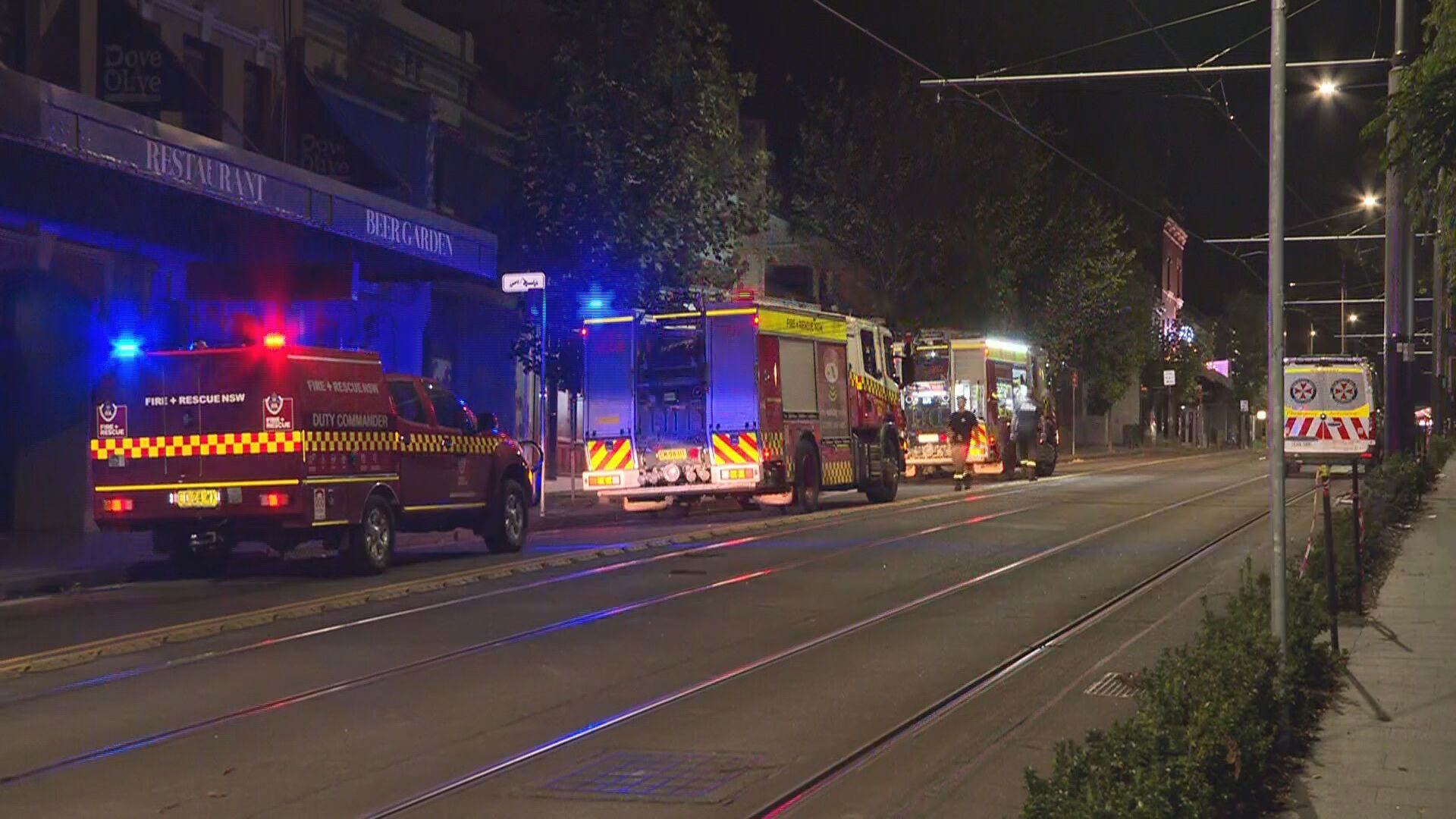 Sydney unit fire that hurt three people ‘deliberately lit’, police say