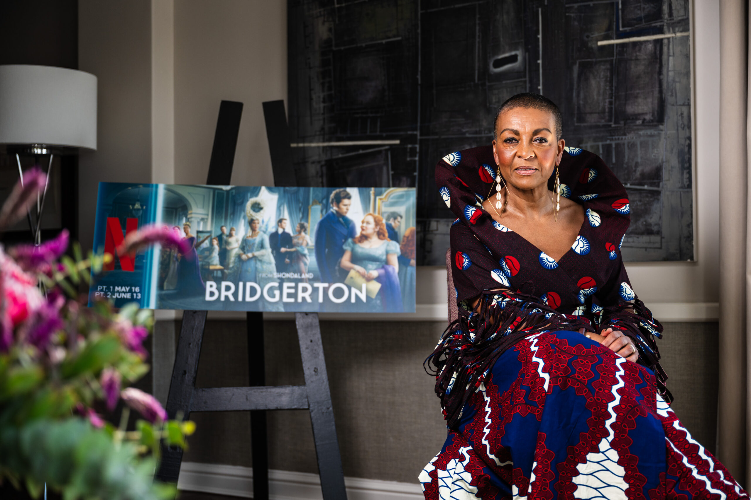 Exclusive: Adjoa Andoh Talks to Us About Playing Lady Danbury in Bridgerton, Penelope Featherington & Advocacy