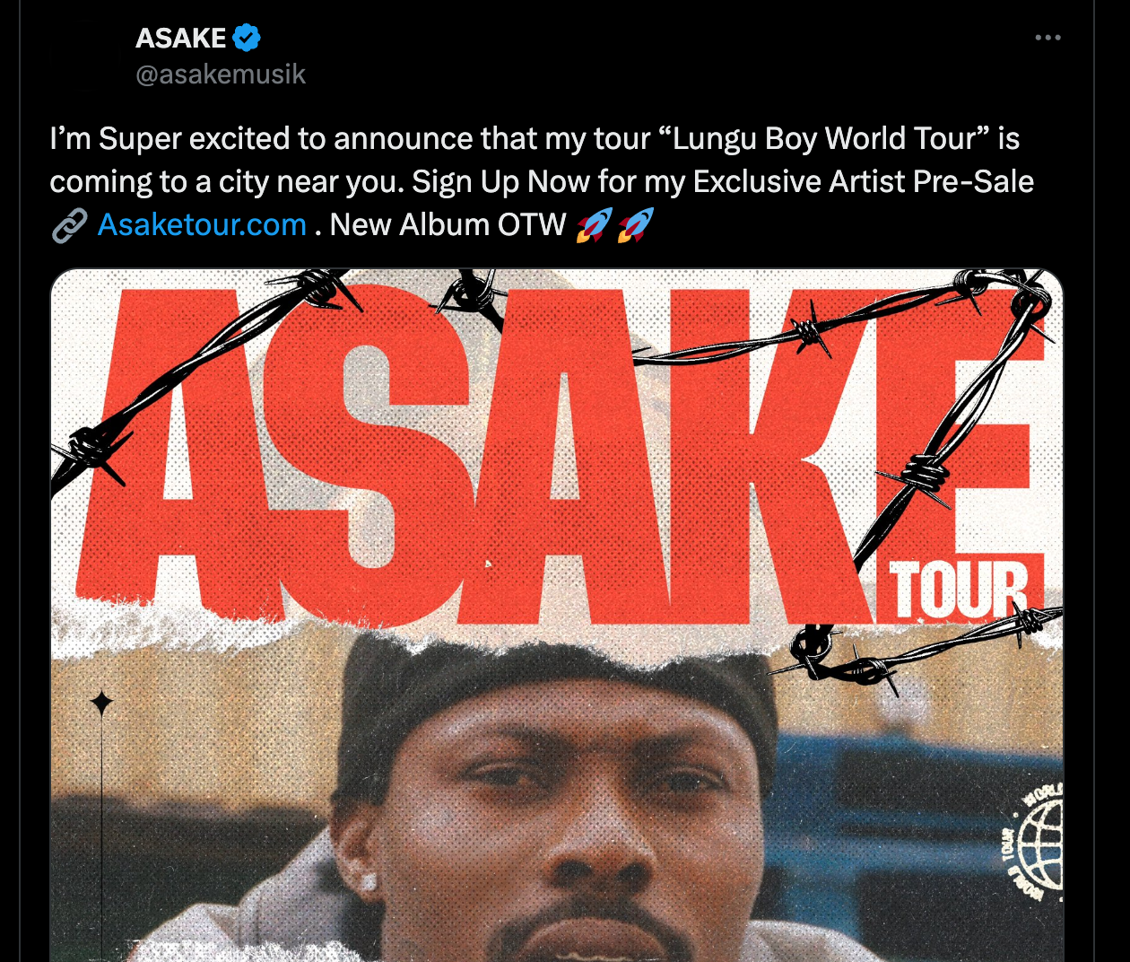Asake enlists Wizkid, Stormzy, Travis Scott for ‘Lungu Boy’ album set for release on August 9