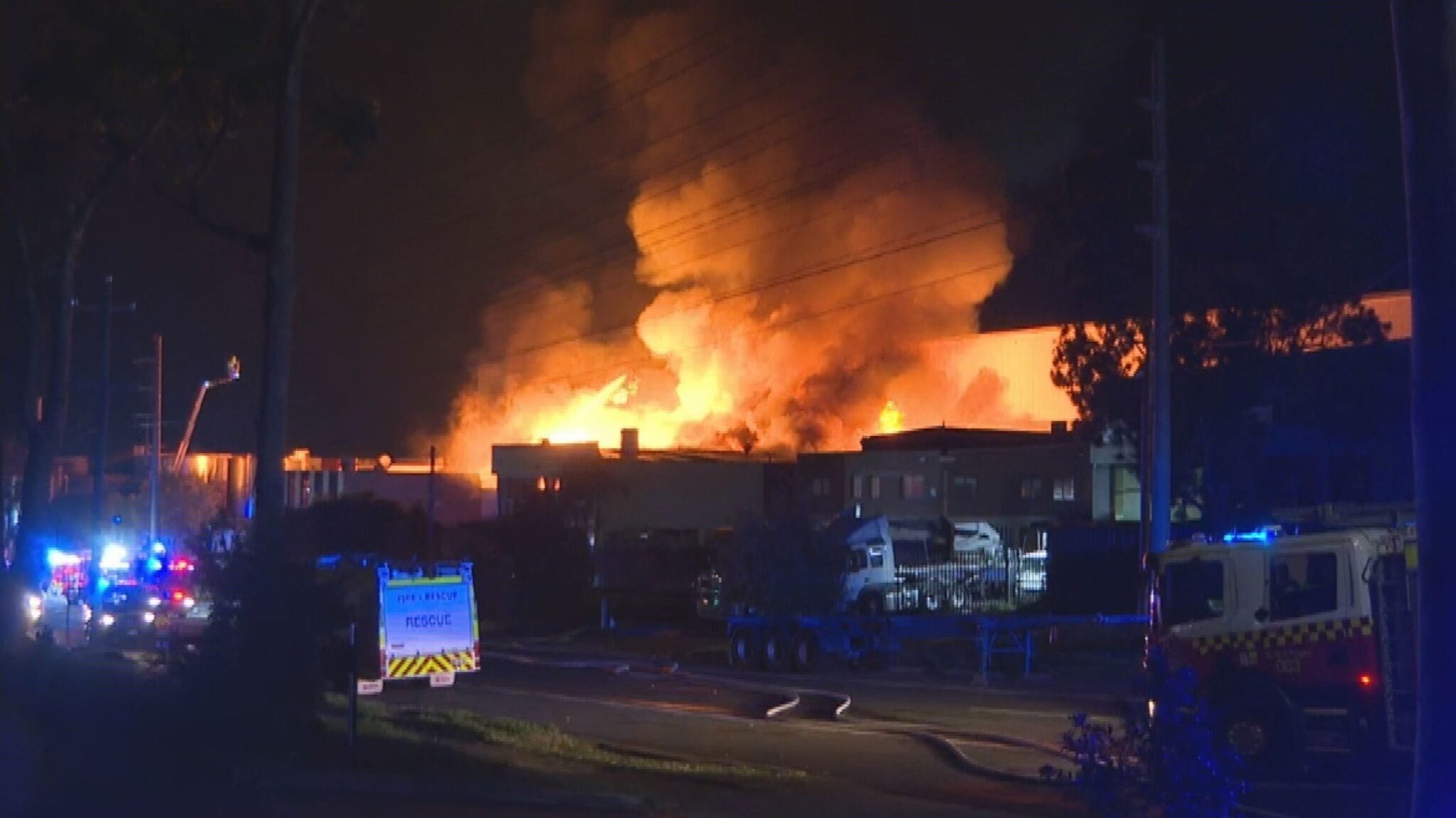 Firefighters still battling to control factory blaze in Sydney’s west ...