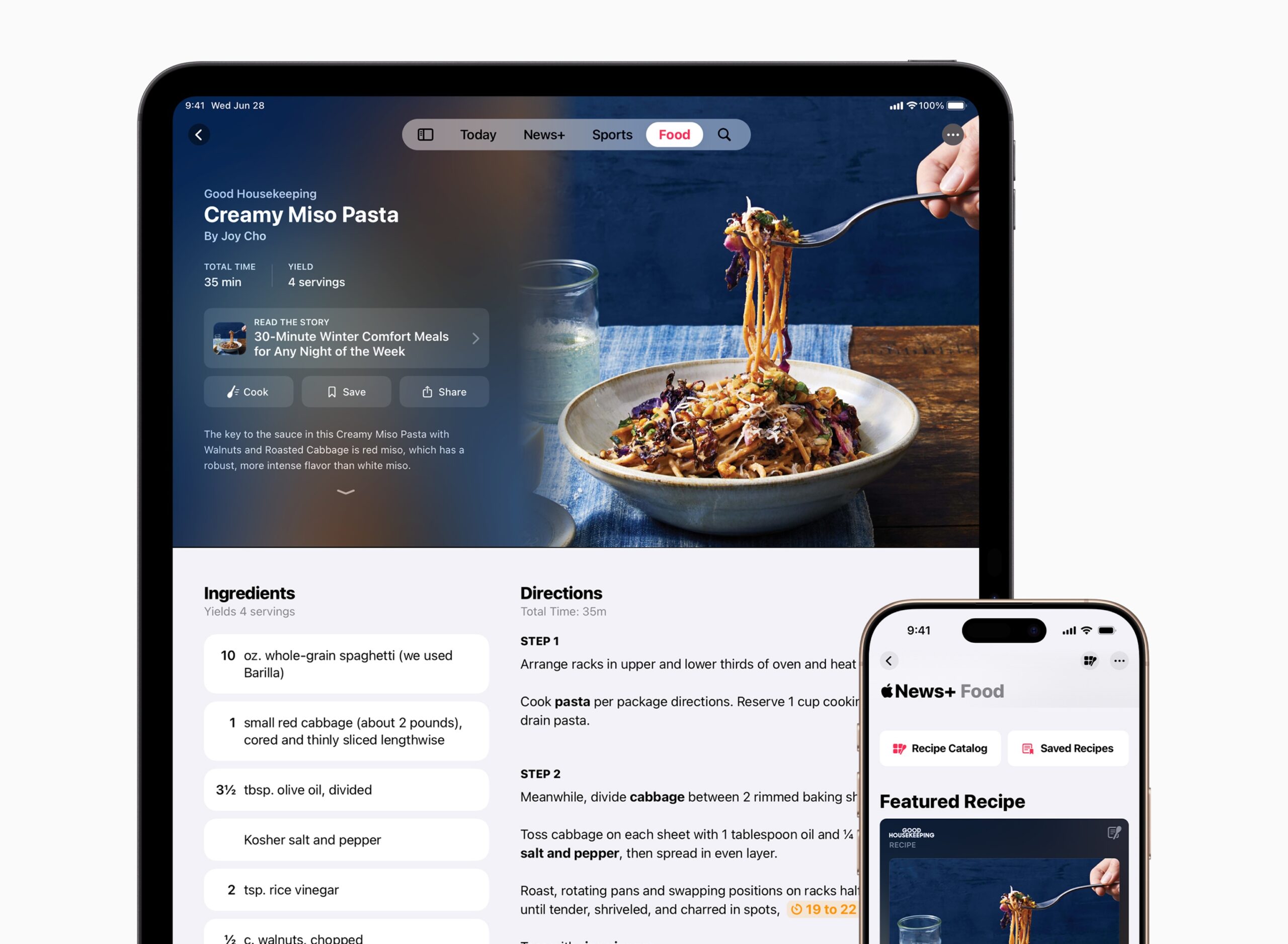 Apple’s News app is getting a recipes section