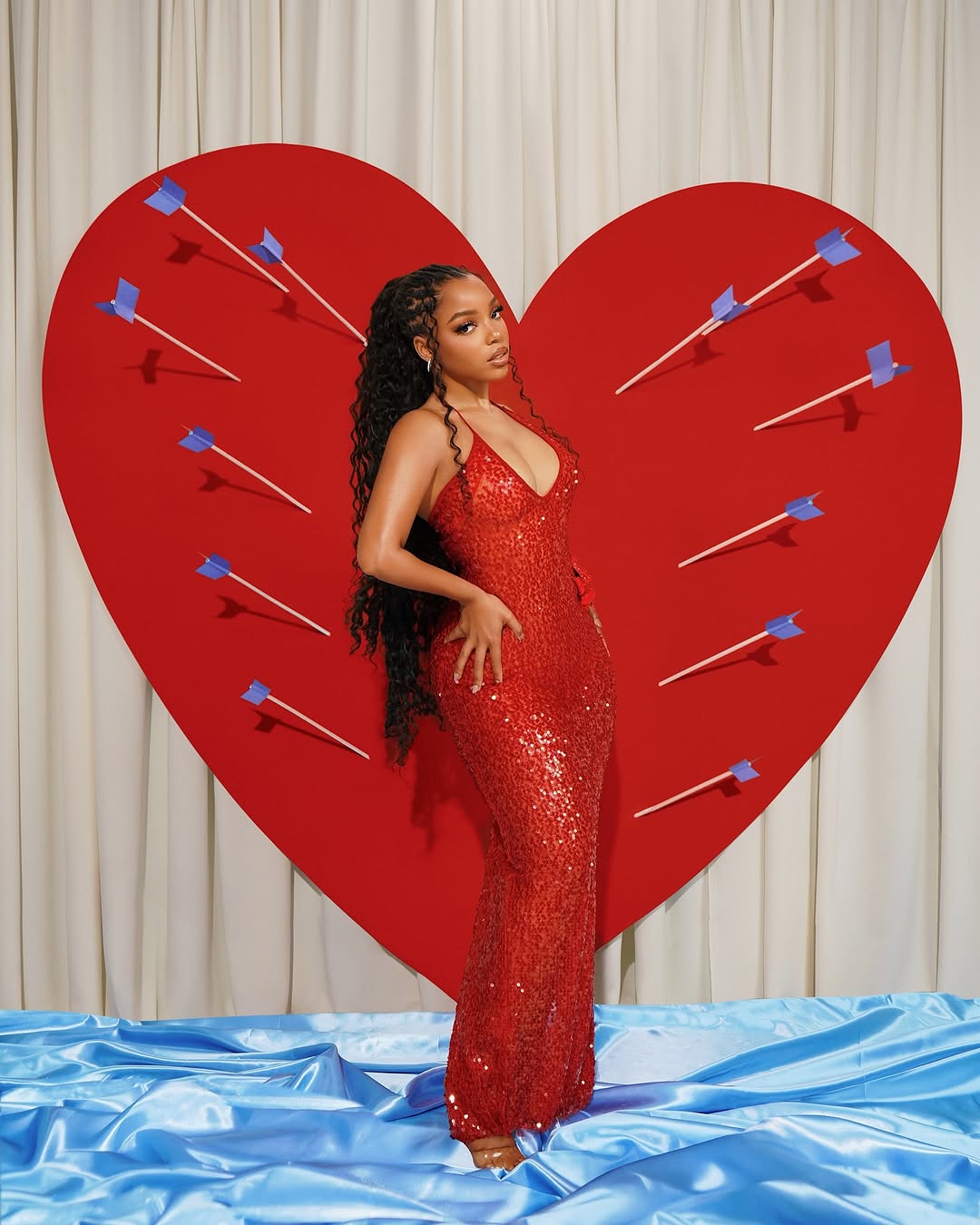 If Valentine’s Day Had a Face, It Would Look Like Chlöe Bailey in This Sequined Dress