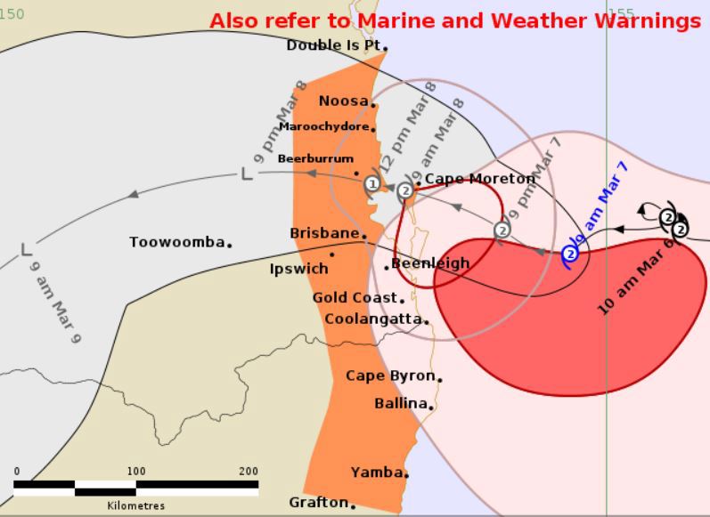 When Cyclone Alfred is expected to make landfall
