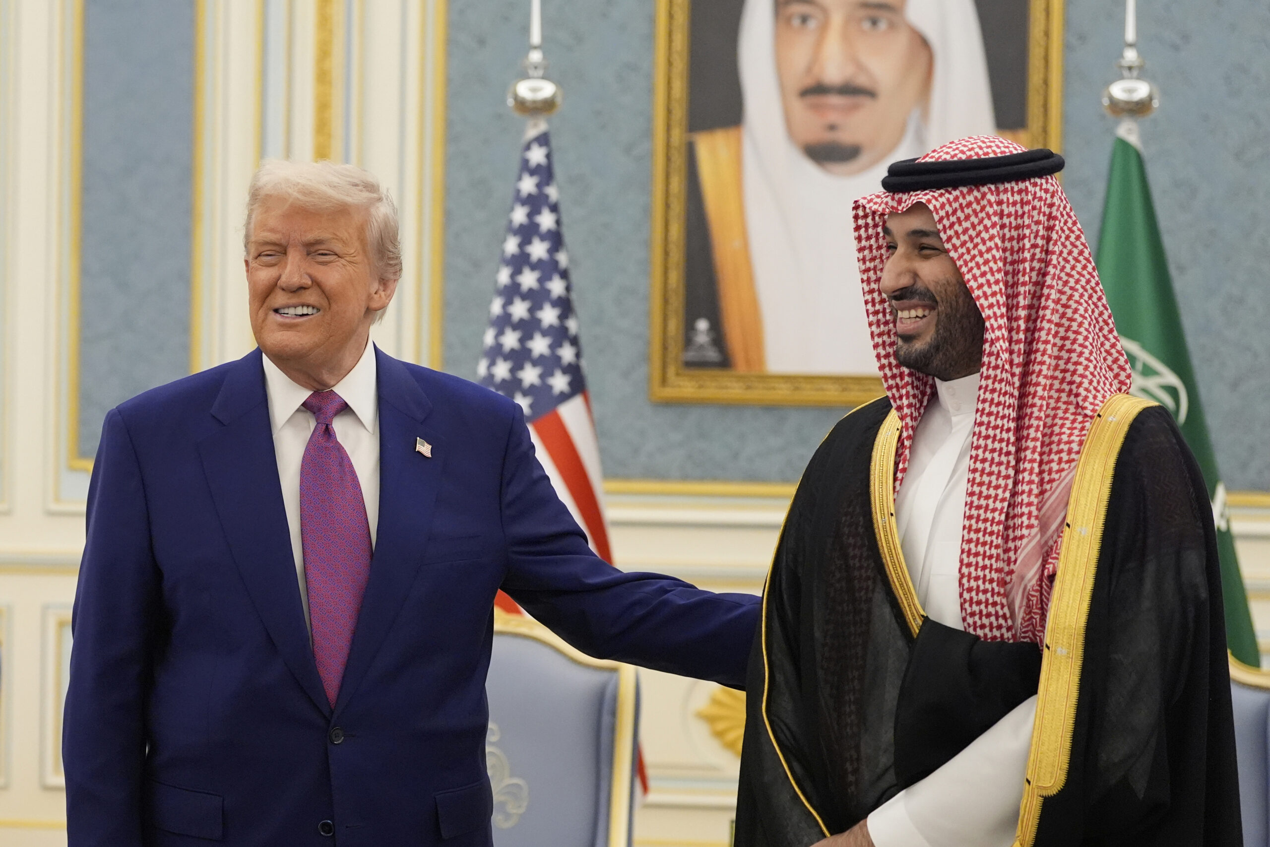 Saudi crown prince welcomes Trump to kingdom