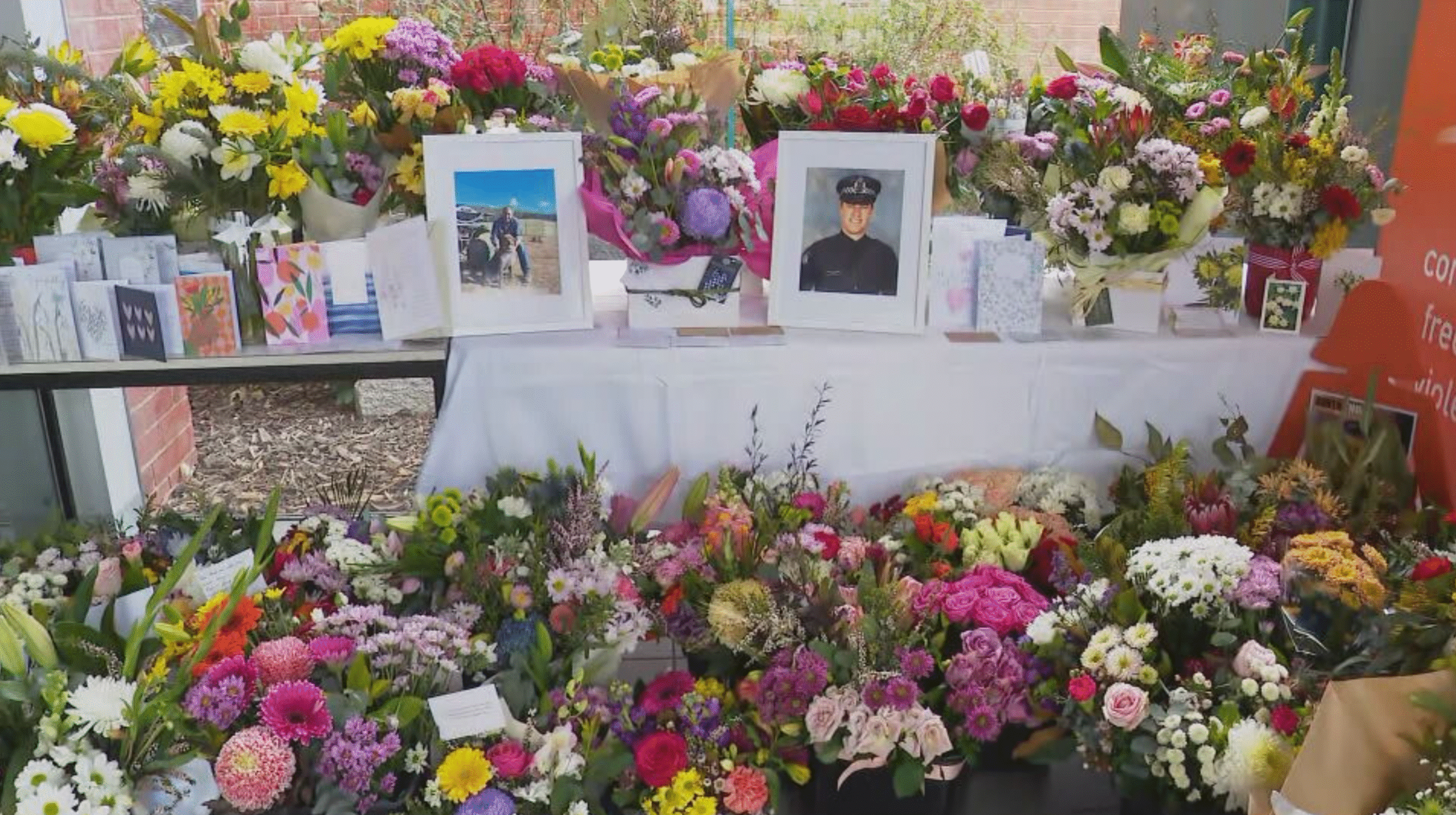 Loved ones, colleagues gather to remember police officers killed in Porepunkah