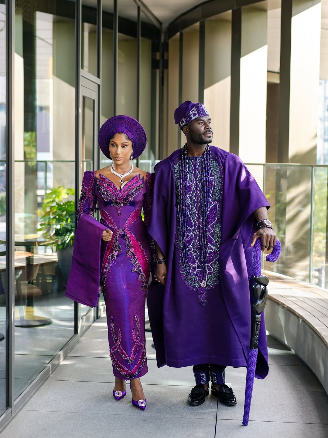 Three Bold Traditional Wedding Looks from Taye9ja & Toni Tone You Need to See